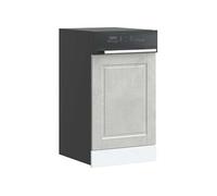 Panneau de lave-vaisselle Porto gris béton 45x1,5x67 cm 854131