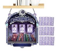 Panneau De Lecture De Livres En Bois - Localisateur D'objectifs De Lecture De Table Avec Plaques, Décorations Esthétiques Pour Étagères Pour Souris De Bibliothèque, Bureau À La Maison, Trophée M