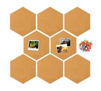 Panneau de Liège hexagonal Mural Décoration pour photos,notes,objectifs,dessin création avec Punaises Tableau d'Affichage Murs Décor