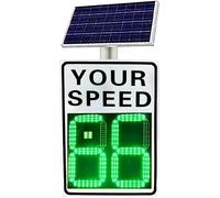 Panneau de limitation de vitesse radar à énergie solaire - Affichage LED avec télécommande et accessoires pour une meilleure sécurité et gestion du trafic