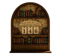 Panneau de livres en bois, décoration de table, affichage de livres avec design rustique, décoration de bureau de lecture, décoration d'intérieur avec construction élégante, panneau de livre pour