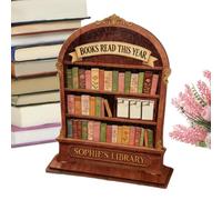 Panneau De Livres Lus Cette Année - Encourageant En Bois, Compteur De Livres Pour Objectif De Lecture | Affichage Des Progrès En Alphabétisation, Décoration D'école À Domicile De Motivation,