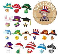 Panneau de magnétique interchangeable pour porte principale, décoration temporaire pour jardin, fête, Halloween, anniversaire, maison, nouvelle boutique, ferme