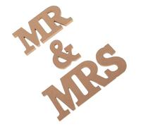 Panneau de Mariage M et Mme en Mdf, Style Rustique Vintage