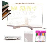 Panneau de marqueur acrylique de message de soufflage - Table à dessin acrylique réinscriptible LED | Allumage du marqueur de message acrylique, Note de mémoire, table à dessin acrylique à LED