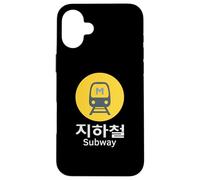 Panneau de métro du métro de Séoul Coque pour iPhone 16 Plus