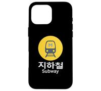 Panneau de métro du métro de Séoul Coque pour iPhone 16 Pro Max
