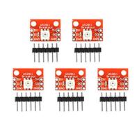 Panneau de Module de dérivation LED RGB WS2812, Haute luminosité, Couleur 5050 lumières, câble de Commande, câble d'alimentation, 5 pièces