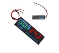 Panneau de moniteur de tension LED - Affichage numérique LED portable DC7-40V | Testeur de tension de batterie - Pour tester les systèmes d'énergie, l'entretien des appareils électroniques, la gestion