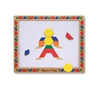 Melissa & Doug - 13590 - Loisir Créatif - Nécessaire De Blocs Magnétiques À Motifs En Bois