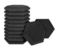 Panneau de mousse acoustique, planche hexagonale de talon de pente de Studio, pour isolation phonique, traitement du bruit, panneau insonorisé 12 pièces