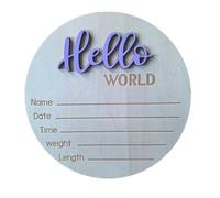 Panneau de naissance unique en bois pour nouveau-nés pour garçons et filles - Accessoire de photographie d'hôpital - Panneau d'annonce de bébé