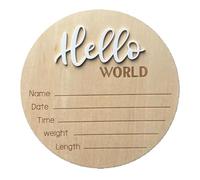 Panneau de naissance unique en bois pour nouveau-nés pour garçons et filles - Accessoire de photographie d'hôpital - Panneau d'annonce de bébé