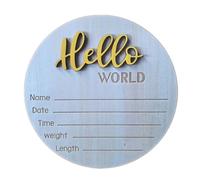 Panneau de naissance unique en bois pour nouveau-nés pour garçons et filles, accessoires de photographie à l'hôpital, fête d'arrivée de bébé