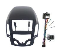 Panneau de Navigation Façade d'autoradio 9 Pouces 2DIN avec Faisceau de câbles, connecteur et Adaptateur d'alimentation, Compatible avec Hyundai i30 Cadre de Tableau de Bord(Frame at Cord-9 inch)