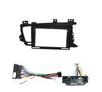 Panneau de Navigation Façade d'autoradio Compatible avec Kia K5 2011-2015 Optima, Panneau de 9 Pouces, Faisceau de câbles, Adaptateur d'alimentation(Only FrameB Cable1)