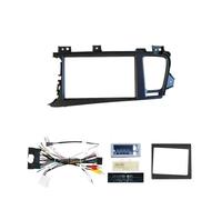 Panneau de Navigation Façade d'autoradio Compatible avec Kia K5 2011-2015 Optima, Panneau de 9 Pouces, Faisceau de câbles, Adaptateur d'alimentation(Framed Cable2 Canbus)