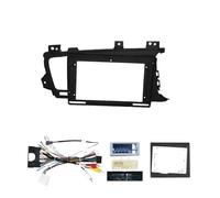 Panneau de Navigation Façade d'autoradio Compatible avec Kia K5 2011-2015 Optima, Panneau de 9 Pouces, Faisceau de câbles, Adaptateur d'alimentation(FrameB Cable2 Canbus)