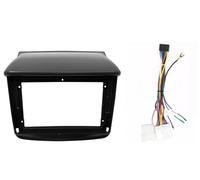 Panneau de Navigation Panneau de 9 Pouces pour autoradio 2 DIN avec GPS et Lecteur Android, Compatible avec Mitsubishi Pajero Sport L200 (2008-2016). Cadre(Frame with Cable)