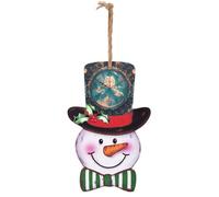 Panneau de Noël en bois pour décoration de Noël créant un temps magique imprimé pour décorations de bonhomme de neige et de renne, décorations intérieures et extérieures de porche