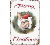 Panneau de Noël en métal humoristique avec inscription « Santa » en fer, « Naughty or Nice » (gentil ou coquin), pour la maison, le bureau, le bar, le magasin, le garage, les fêtes de fin d'année, 2