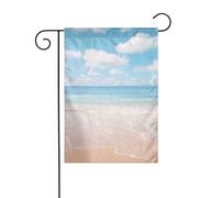 Panneau de Noël imprimé « Beautiful View Of The Sea » - 30,5 x 45,7 cm - Double face - Pour l'extérieur - Arbre de Noël - Drapeau décoratif