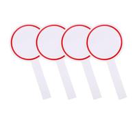 Panneau de Notation Effaçable à Sec Rouge, Lot de 4 Pièces
