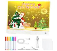 Panneau de notes à LED | Avec feuille de message LED acrylique éclairée à 7 couleurs standard - Tablette à dessin dessin jouet d'esquisse et de dessin, pour garçons et filles, enfants, adolescents