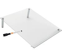 panneau de notes acrylique nobo DIN A4 sans bordure, transparent