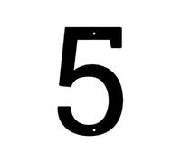 Panneau De Numéro Maison En Métal Moderne, 1 Pièce, 7 Pouces, Plaque D'adresse, Décor Lettre Étanche for Porte Murale Extérieure Ou Rue, DIY Bricolage(5)