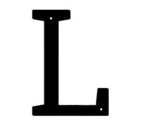 Panneau De Numéro Maison En Métal Moderne, 1 Pièce, 7 Pouces, Plaque D'adresse, Décor Lettre Étanche for Porte Murale Extérieure Ou Rue, DIY Bricolage(L)