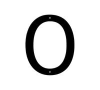 Panneau De Numéro Maison En Métal Moderne, 1 Pièce, 7 Pouces, Plaque D'adresse, Décor Lettre Étanche for Porte Murale Extérieure Ou Rue, DIY Bricolage(O)