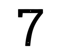 Panneau De Numéro Maison En Métal Moderne, 2/2/2 Pouces, 1 Pièce, Plaque D'adresse Étanche, Décor Lettres for Porte Murale Extérieure Ou Rue, DIY Bricolage(7,2inch)