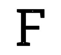 Panneau De Numéro Maison En Métal Moderne, 2/2/2 Pouces, 1 Pièce, Plaque D'adresse Étanche, Décor Lettres for Porte Murale Extérieure Ou Rue, DIY Bricolage(F,2.5inch)