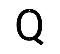 Panneau De Numéro Maison En Métal Moderne, 2/2/2 Pouces, 1 Pièce, Plaque D'adresse Étanche, Décor Lettres for Porte Murale Extérieure Ou Rue, DIY Bricolage(Q,2.5inch)