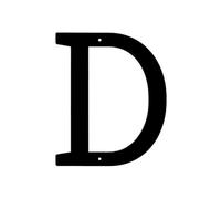 Panneau De Numéro Maison En Métal Moderne, 2/2/2 Pouces, 1 Pièce, Plaque D'adresse Étanche, Décor Lettres for Porte Murale Extérieure Ou Rue, DIY Bricolage(D,2.5inch)