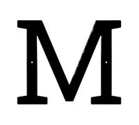 Panneau De Numéro Maison En Métal Moderne, 2/2/2 Pouces, 1 Pièce, Plaque D'adresse Étanche, Décor Lettres for Porte Murale Extérieure Ou Rue, DIY Bricolage(M,2inch)