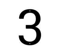 Panneau De Numéro Maison En Métal Moderne, 2/2/2 Pouces, 1 Pièce, Plaque D'adresse Étanche, Décor Lettres for Porte Murale Extérieure Ou Rue, DIY Bricolage(3,2.5inch)