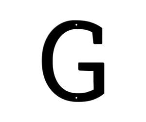 Panneau De Numéro Maison En Métal Moderne, 2/2/2 Pouces, 1 Pièce, Plaque D'adresse Étanche, Décor Lettres for Porte Murale Extérieure Ou Rue, DIY Bricolage(G,2inch)