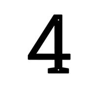 Panneau De Numéro Maison En Métal Moderne, 5/6 Pouces, Plaque D'adresse, Décor Lettre Étanche for Porte Murale Extérieure Ou Rue, 1 Pièces(4,5inch)