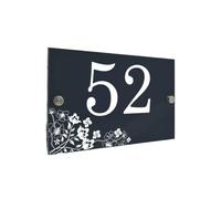 Panneau De Numéro Maison Moderne Anthracite, Plaque D'automne, Feuilles Champignon, Citrouille, 1 Pièce(Style 2,360cm x 175cm)