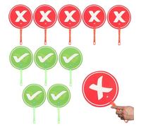 Panneau de pagaie portable | Poignée ergonomique double face Aide éducative Panneau de vote en classe - Pour, garçons, filles, jeux de cercle, temps, histoire, réponse, préscolaire