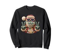 Panneau de Paix Amusant en Forme de Crocodile avec Motif Animal Mignon Sweatshirt