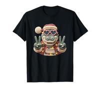 Panneau de Paix Amusant en Forme de Crocodile avec Motif Animal Mignon T-Shirt