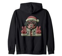 Panneau de Paix Amusant pour Amoureux des Chiens Rottweiler Style rétro Sweat à Capuche