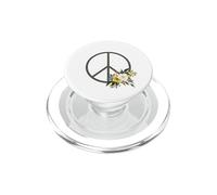 Panneau de Paix avec Fleurs PopSockets PopGrip pour MagSafe