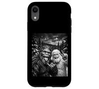 Panneau de Paix drôle Bigfoot et Yeti Selfie UFO Coque pour iPhone XR