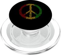 Panneau de Paix Notes de Musique Jamaïque Rasta Reggae PopSockets PopGrip pour MagSafe