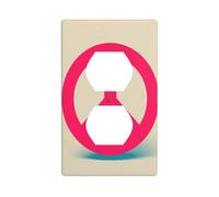 Panneau de paix rose pour interrupteur décoratif 1 gang plaque murale pour cuisine, salle de bain, taille 7 x 11,4 cm