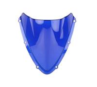 Panneau de Pare-Brise de Moto pour Suzuki pour GSX-R pour GSXR 600 750 K8 2008 2009 2010 Accessoires De Pare-Brise Carénage Moto Pare-Brise À Double Bulle Pare-Brise de Moto(Bleu)